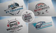 design a transport logistics trucking cargo logo