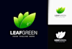 design 3d mockups, tree, leaf, garden, and vegetable logo