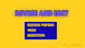 edit revise your thesis and dissertation in 1 day
