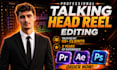 edit engaging talking head videos with captions, animations