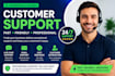 provide fast and professional customer support service