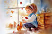 draw fun and playful children book illustrations