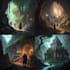 create warcraft fantasy dungeons and dragons illustrations