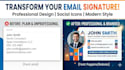 design a professional clickable HTML email signature