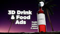 create premium 3d beverage and food ads for your cpg brand