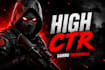 design high CTR gaming thumbnails for youtube