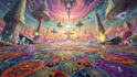 create psychedelic and trippy style illustration