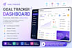 build a responsive react goal tracker dashboard