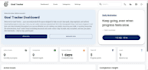 build a professional goal tracker dashboard using react