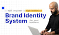 design a high authority brand identity system