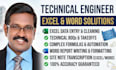 provide professional civil engineering data entry and excel solutions
