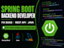 develop secure spring boot rest api and backend