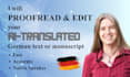 proofread and edit your ai translated german text