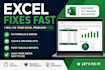 fix your excel formulas, data issues, or spreadsheet fast
