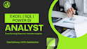 clean and analyze your data using  excel sql and power bi