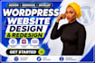 create wordpress website design, redesign, ecommerce website development