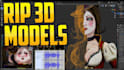 rip extract or create 3d model, game asset and map with full optimization