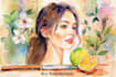 make watercolor for illustration and clipart