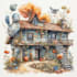 create hand painted watercolour children book illustrations