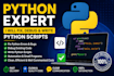 fix python errors, debug code and write python scripts