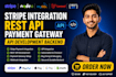 do stripe integration, rest api, payment gateway, API development backend