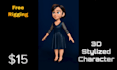 create 3d stylized character for games and animations