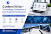 write SEO articles on technology, geopolitics and civil engineering research