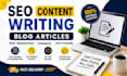 write 1 SEO blog article