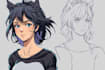 create vibrant and expressive anime character illustration