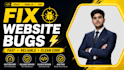 fix bugs and errors in your react node js or website quickly