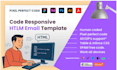 create responsive HTML email template from figma, PSD, PDF, or image