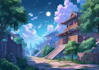 make anime style art and animated backgrounds