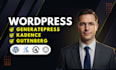 do fast loading wordpress website using gutenberg generatepress or kadence