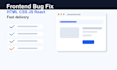 fix one HTML, CSS, javascript, react or tailwind website bug fast