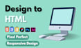 convert design to html with responsive design
