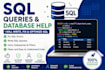 write sql queries, joins and fix database errors