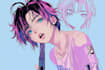 draw dynamic anime character illustration with action scene