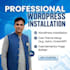 install wordpress, setup theme and elementor website
