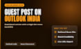 publish guest post on outlookindia ,high da news backlinks