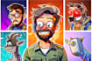 draw cartoon youtube thumbnails