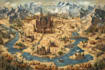 fantasy map illustration dnd rpg map