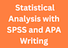 do statistical data analysis using spss with apa writing