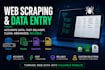 web scraping, data extraction and data entry with python