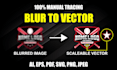 manually vectorize jpg png or low resolution image