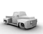 model low poly pickup truck