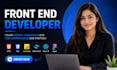 do front end web developer in react js