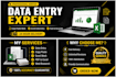 do data entry, copy paste, typing and excel work professionally