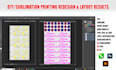 make custom dtf gang sheet ready to print or redraw raster to vector