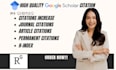 boost google scholar citations and add backdated peer reviewed citations