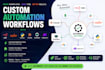 create custom automation workflows with n8n, zapier, python, claude, clawdbot,